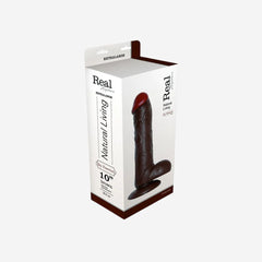 sexy shop Dildo Brown Emotion 10 Privo Di Ftalati PVC Con Ventosa 25.5cm x 5.5cm - Sensualshop toys
