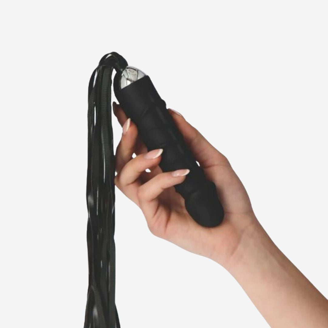sexy shop Dildo Anale Real Whip Materiale Ecopelle Nero 14cm x 3.5cm - Sensualshop toys