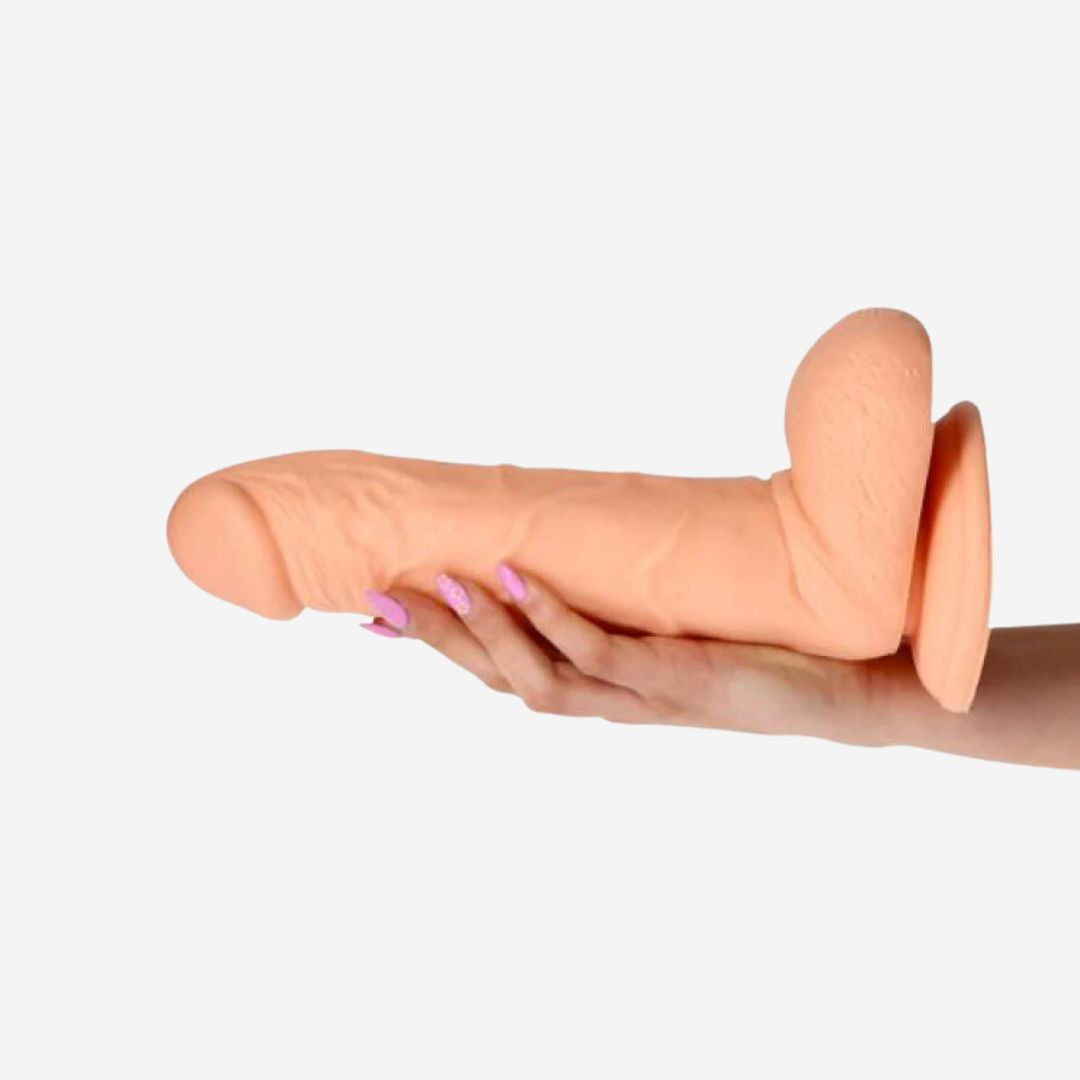 sexy shop Dildo Vibrante Flesh Emotion 10 PVC 25.5cm X 5.5cm Con Ventosa - Sensualshop toys