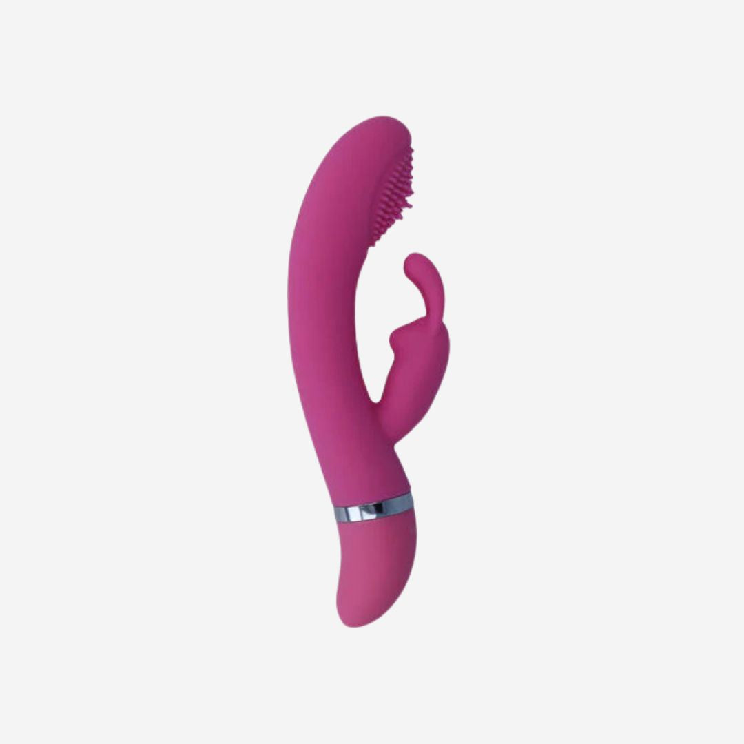 sexy shop Vibratore Rabbit Intense Rosa 18,8cm Silicone Morbido - Sensualshop toys