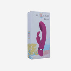 sexy shop Vibratore Rabbit Intense Rosa 18,8cm Silicone Morbido - Sensualshop toys