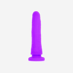 Dildo In Silicone Flessibile Impermeabile Privo Di Ftalati Delta Club Toys  Viola  17cm