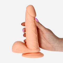 Dildo Vibe Oliver Flesh  Privo Di Ftalati Pvc 17.5Cm  4Cm