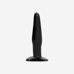 sexy shop Plug Anale In Silicone Morbido All Black 11cm x 3cm - Sensualshop toys