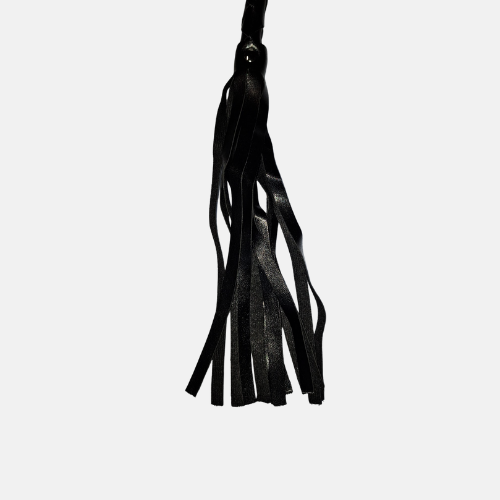 Frusta In Cuoio con Frange Lunghezza 90cm