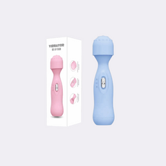 sexy shop Stimolatore  Massaggiatore Clitorideo Sensual Vibrante Jolie Rosa/Celeste - Sensualshop toys