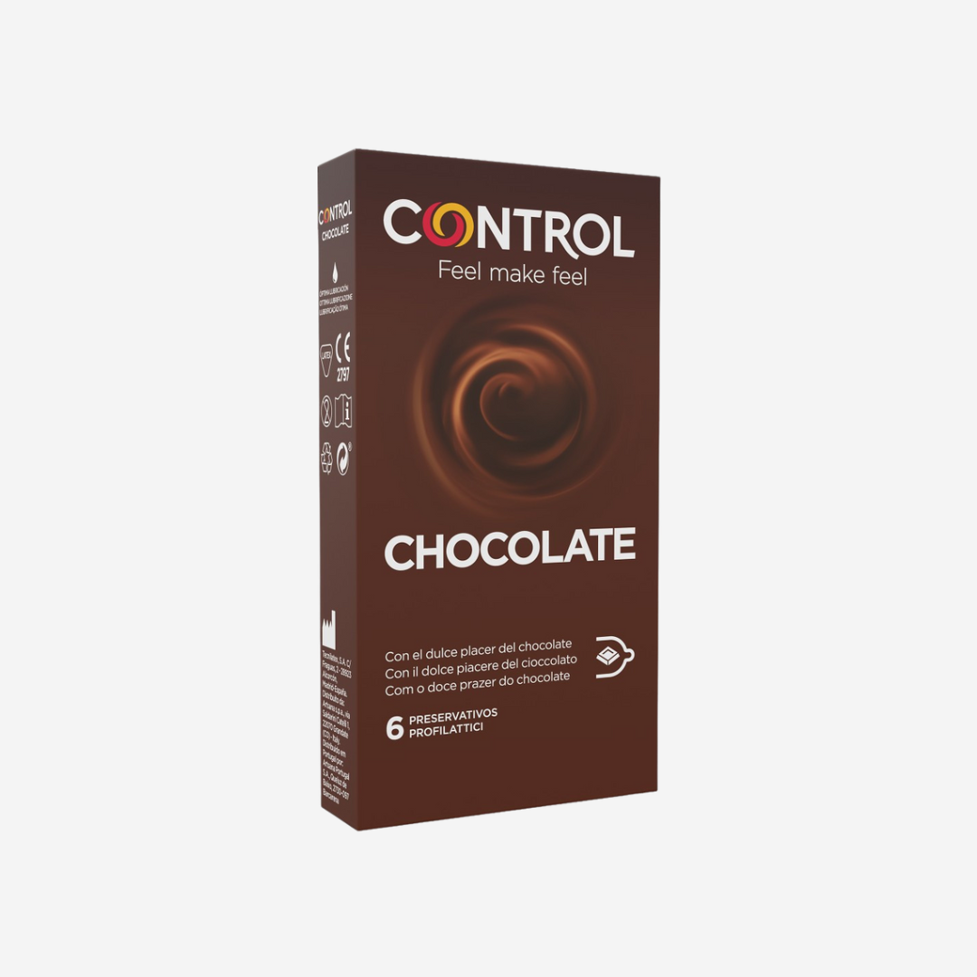 Preservativi Control Chocolate  6 pezzi - Lattice di Gomma Naturale