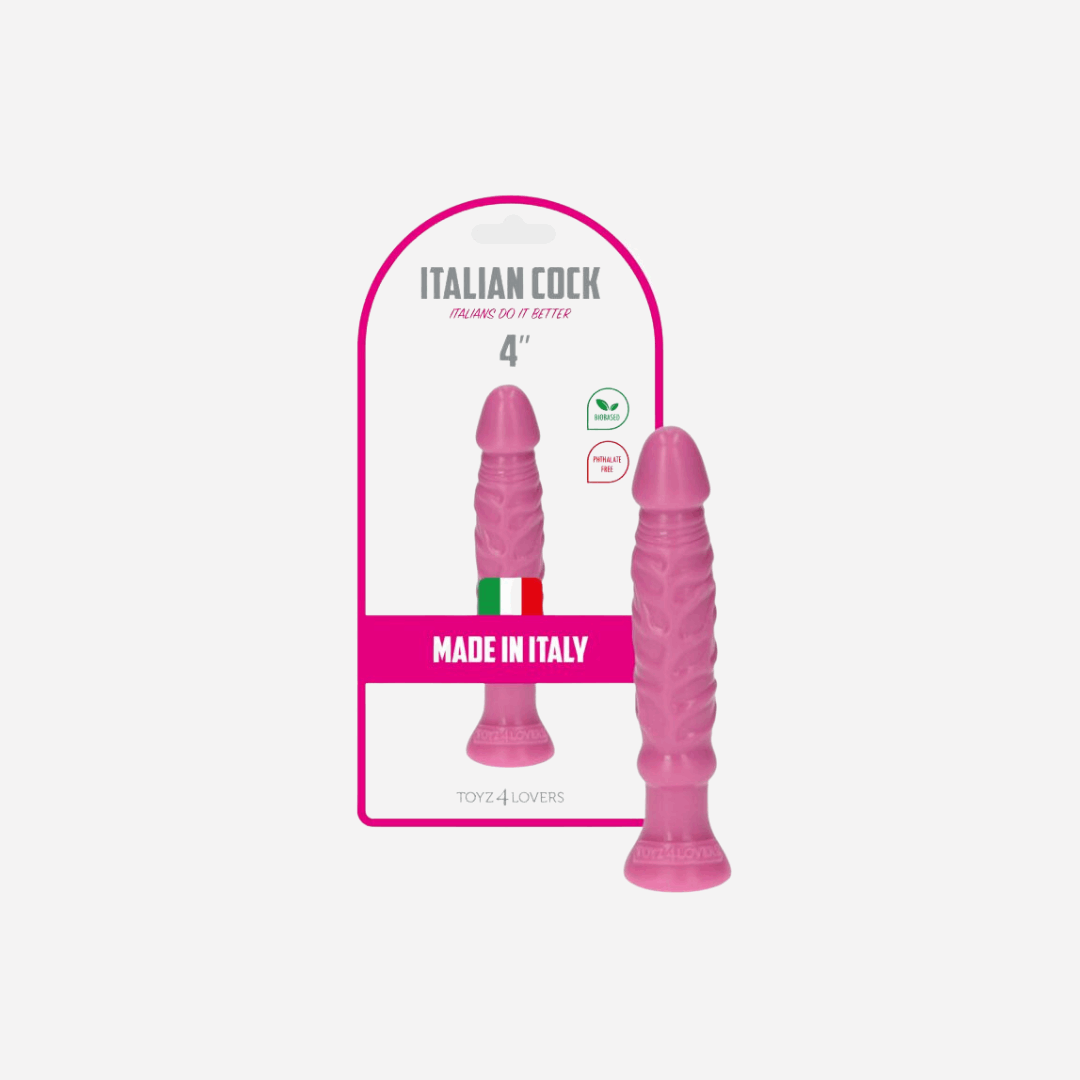 sexy shop Dildo Realistico Slim 10.5Cm 3Cm Bio based Privo Ftalati Pvc Teo Pink - Sensualshop toys