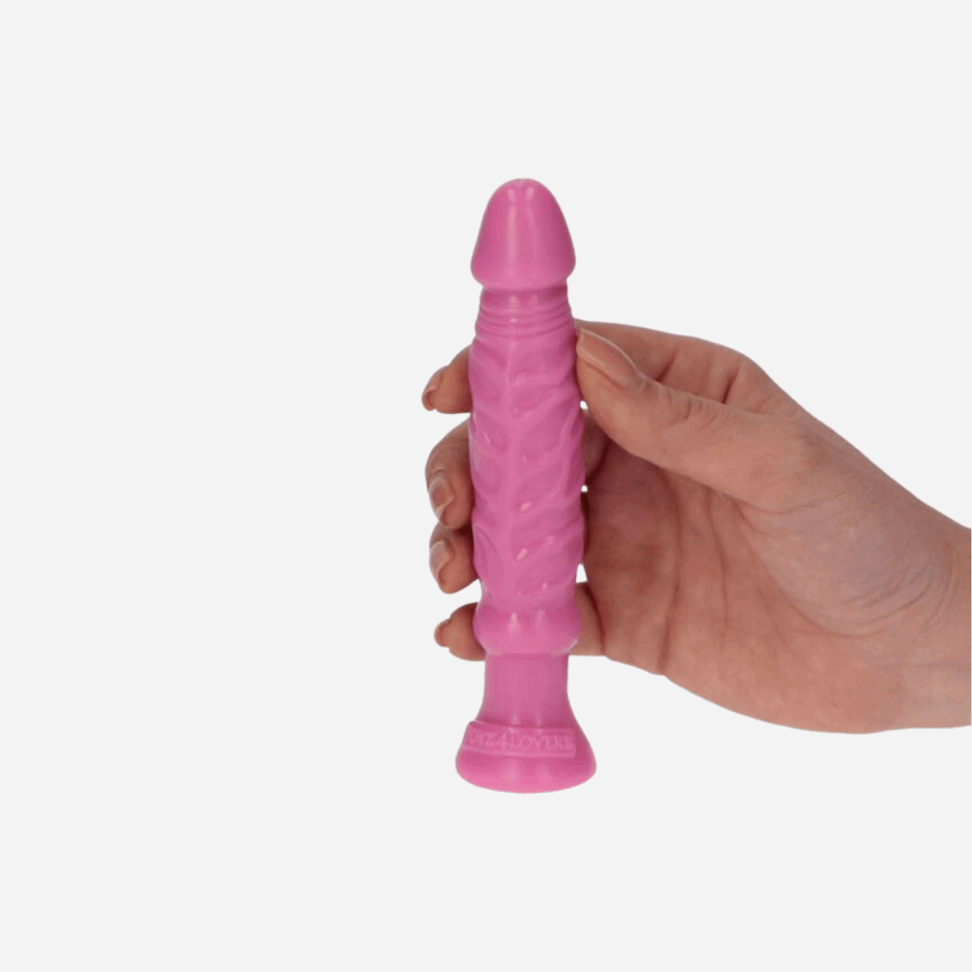 Dildo Realistico Slim 10.5Cm 3Cm Bio based Privo Ftalati Pvc Teo Pink