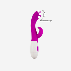 sexy shop Vibratore Rabbit silicone Ergonomico 20 cm x 2,8 cm Viola e Bbianco Pretty Lover Arthur - Sensualshop toys