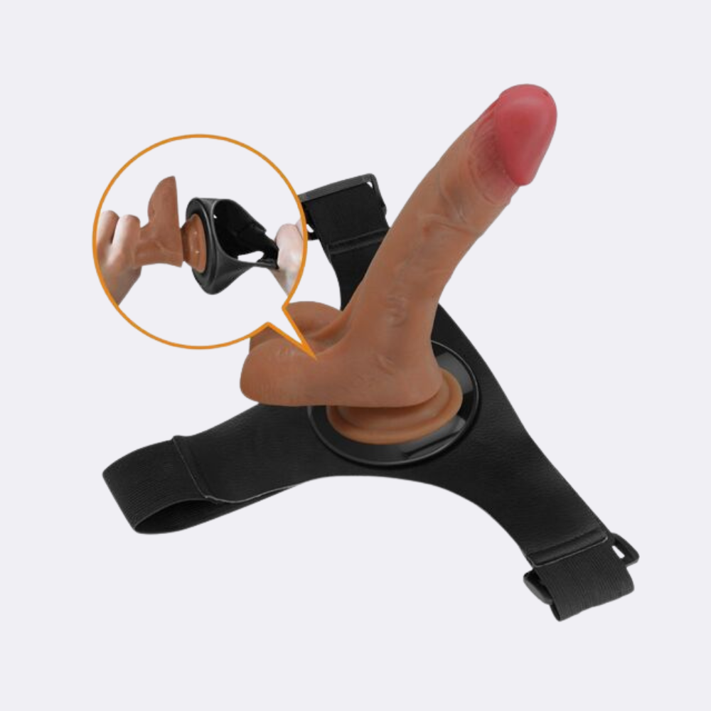Strap-on Harness Briefs Universal Vibrante e Funzione Squirting Pretty Love