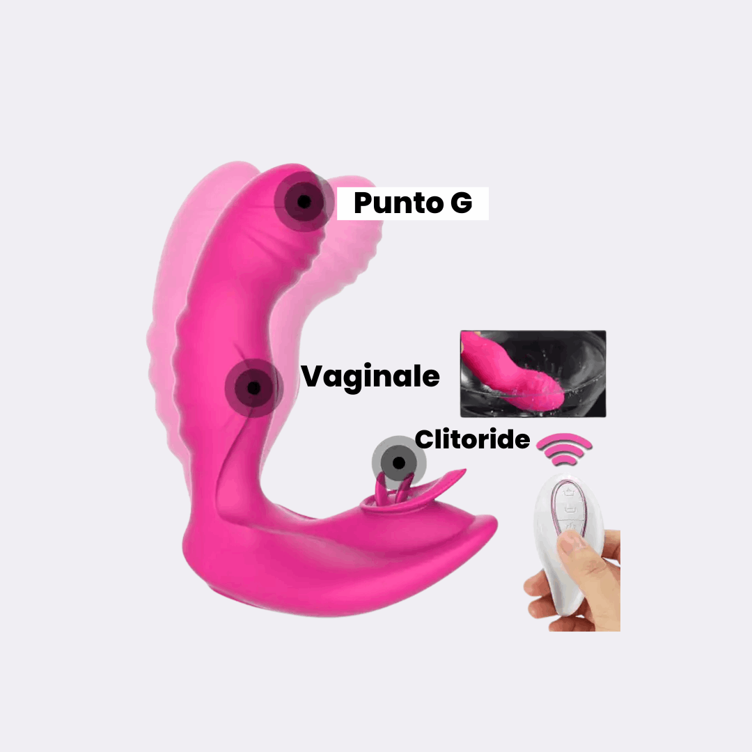 sexy shop Vibratore Mermaid Tripla Stimolazione Punto G, Vaginale e Clitoridea - Sensualshop toys