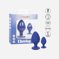 sexy shop 2 Plug Anali Calex Cheeky Waterproof Viola - Sensualshop toys