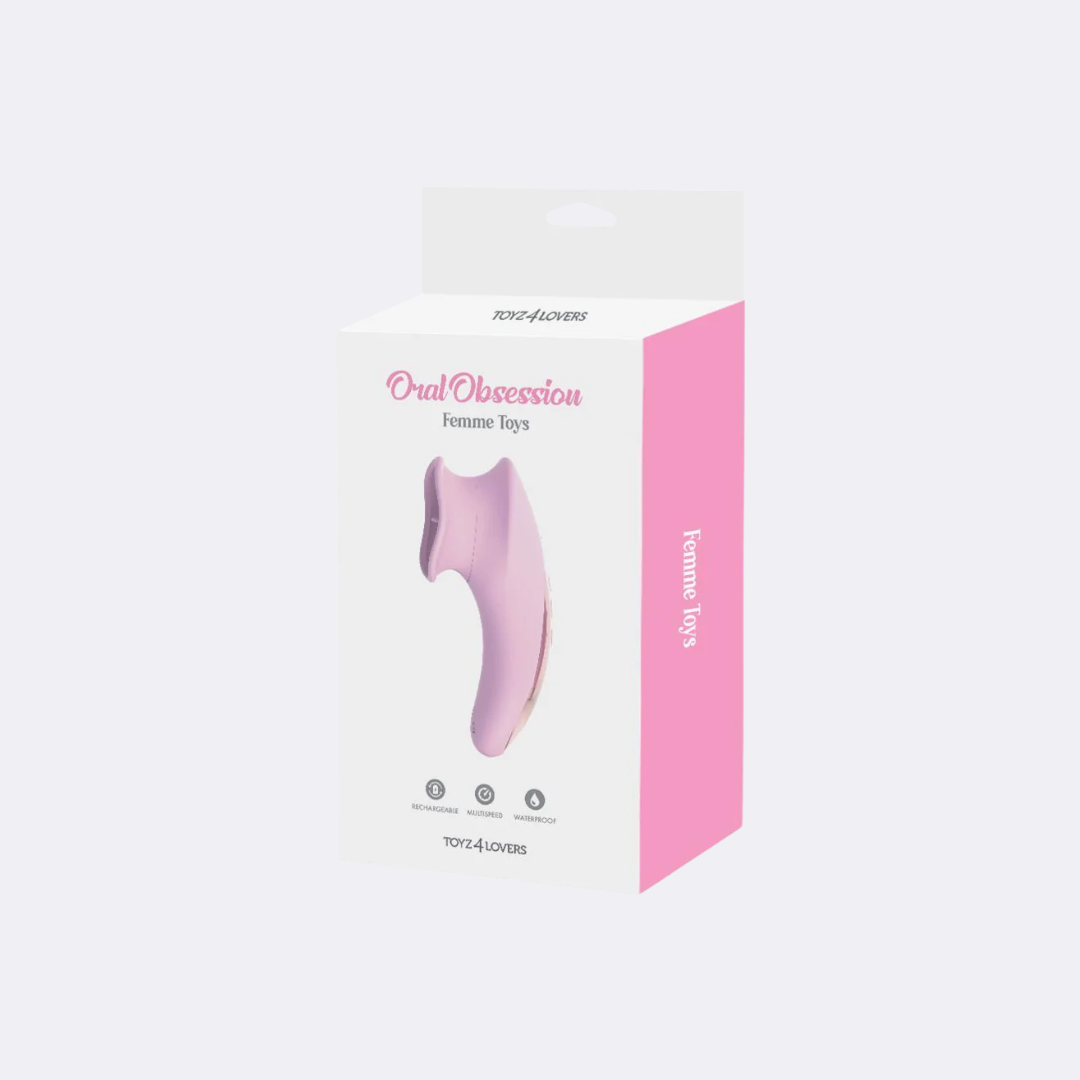 Vibratore Clitoride e Clitorideo Oral Obsession Femme Toys 14cm