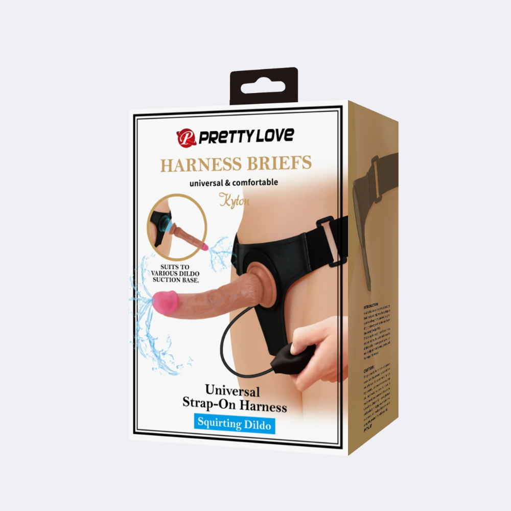 Strap On Eiaculante Kyton Harness Briefs Squiriting 21,5 cm