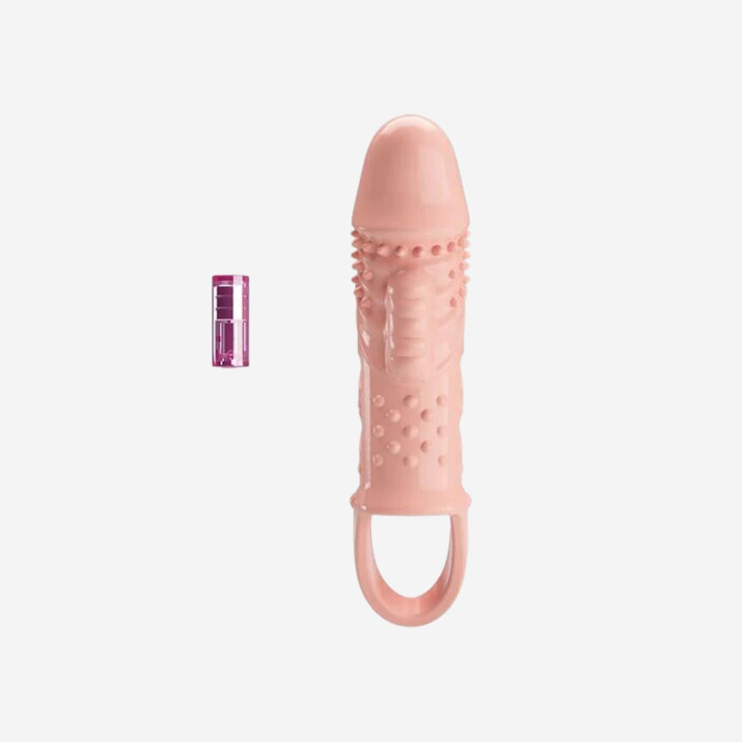 sexy shop Prolunga Per Pene Cecelia Manica con Custodia Vibrante - Sensualshop toys