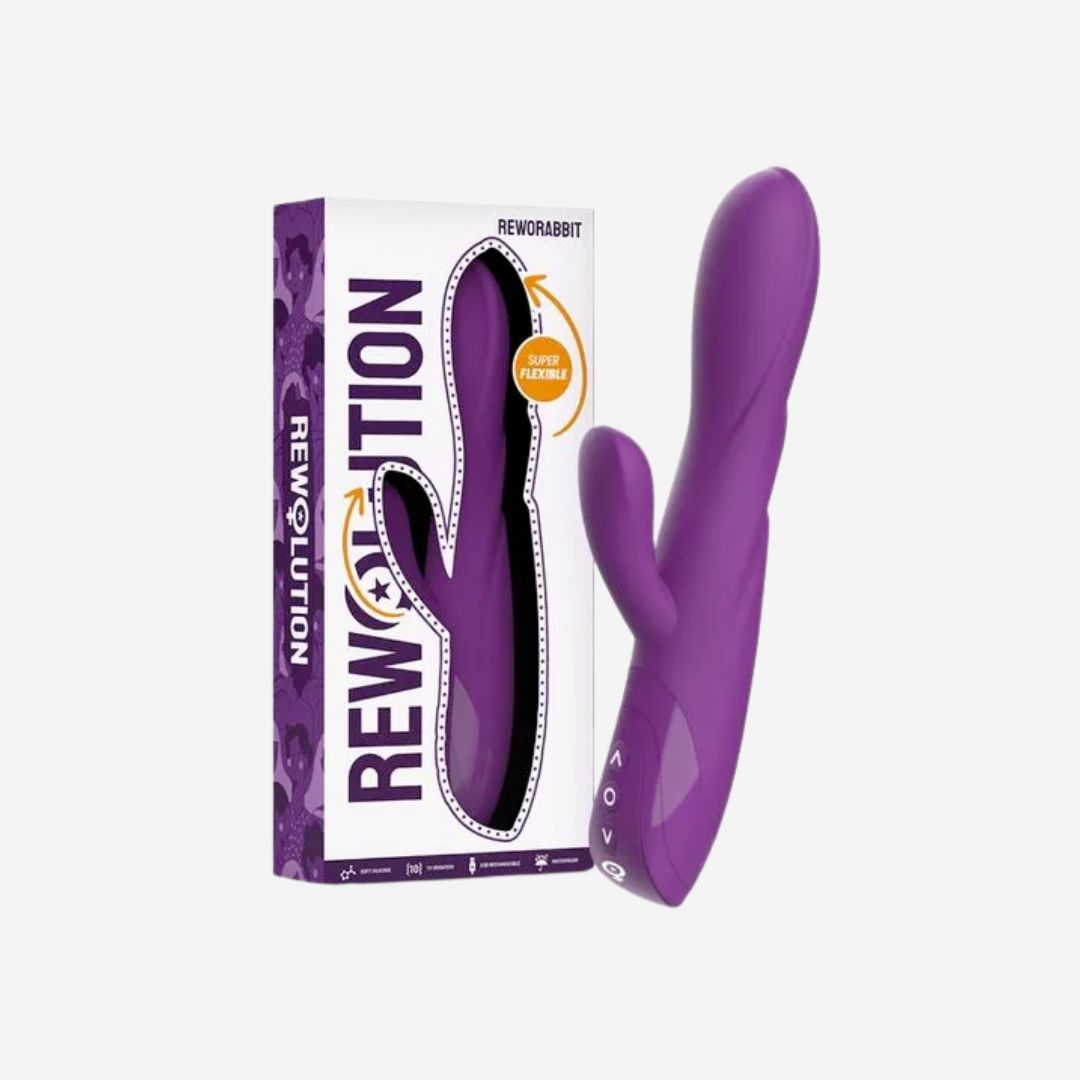 sexy shop Vibratore Reworabbit Revolution Flessibile Punto G - Sensualshop toys