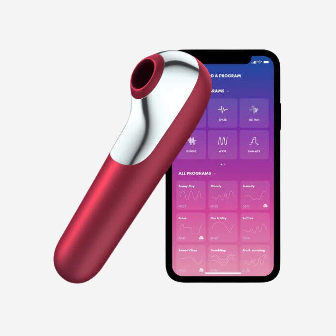 sexy shop Vibratore Dual Love Satisfyer Comando Con App e Da Vicino - Sensualshop toys