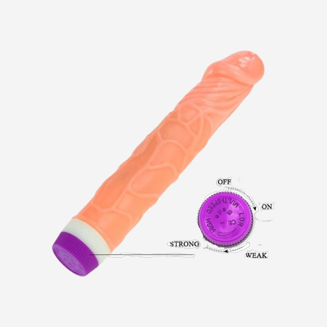 sexy shop Baile Waves Pleasure Realistic Vibra 22.5 CM Vibrazione regolabile Colore Carne - Sensualshop toys