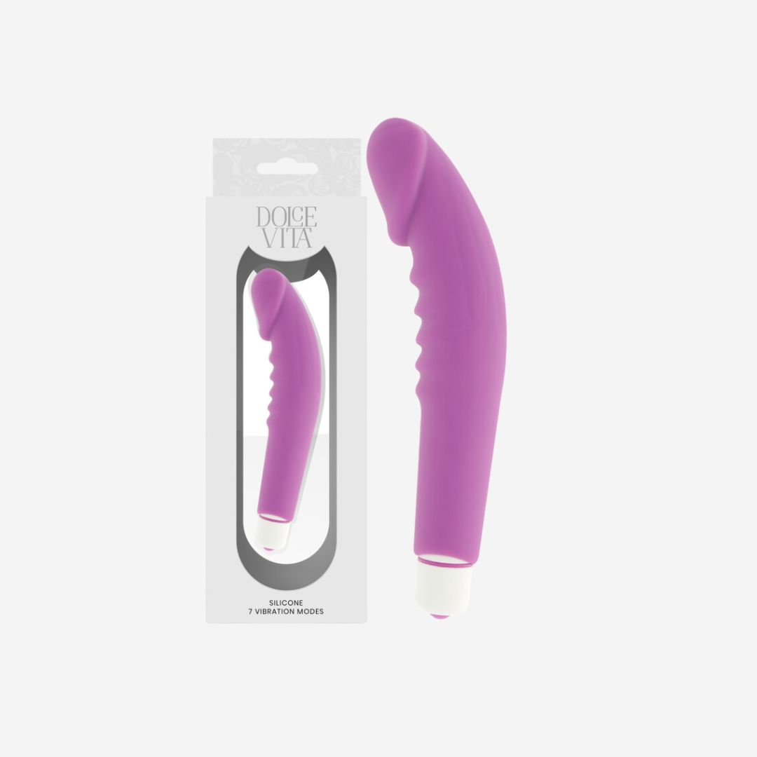 sexy shop Vibratore Realistico In Silicone Viola Dolce Vita - Sensualshop toys