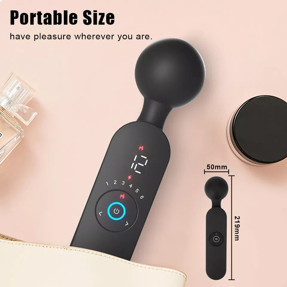 sexy shop Vibratore Riscaldante - Magic Smart Wand Silicone + ABS - Sensualshop toys