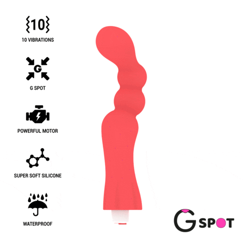 sexy shop Vibratore G-Spot Gohan - Rosso Chiaro - Sensualshop toys